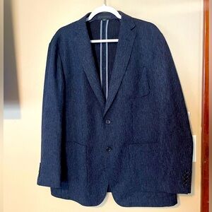 Paul Betenly Men’s Striped Wool Lightweight Sport Coat